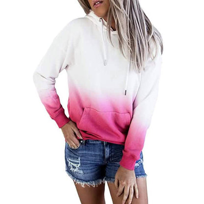 Women's Casual Hooded Sweatshirt Loose Drawstring Pullover Hoodie DailySale