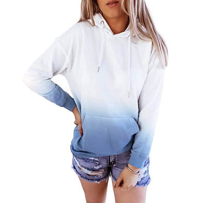 Women's Casual Hooded Sweatshirt Loose Drawstring Pullover Hoodie DailySale