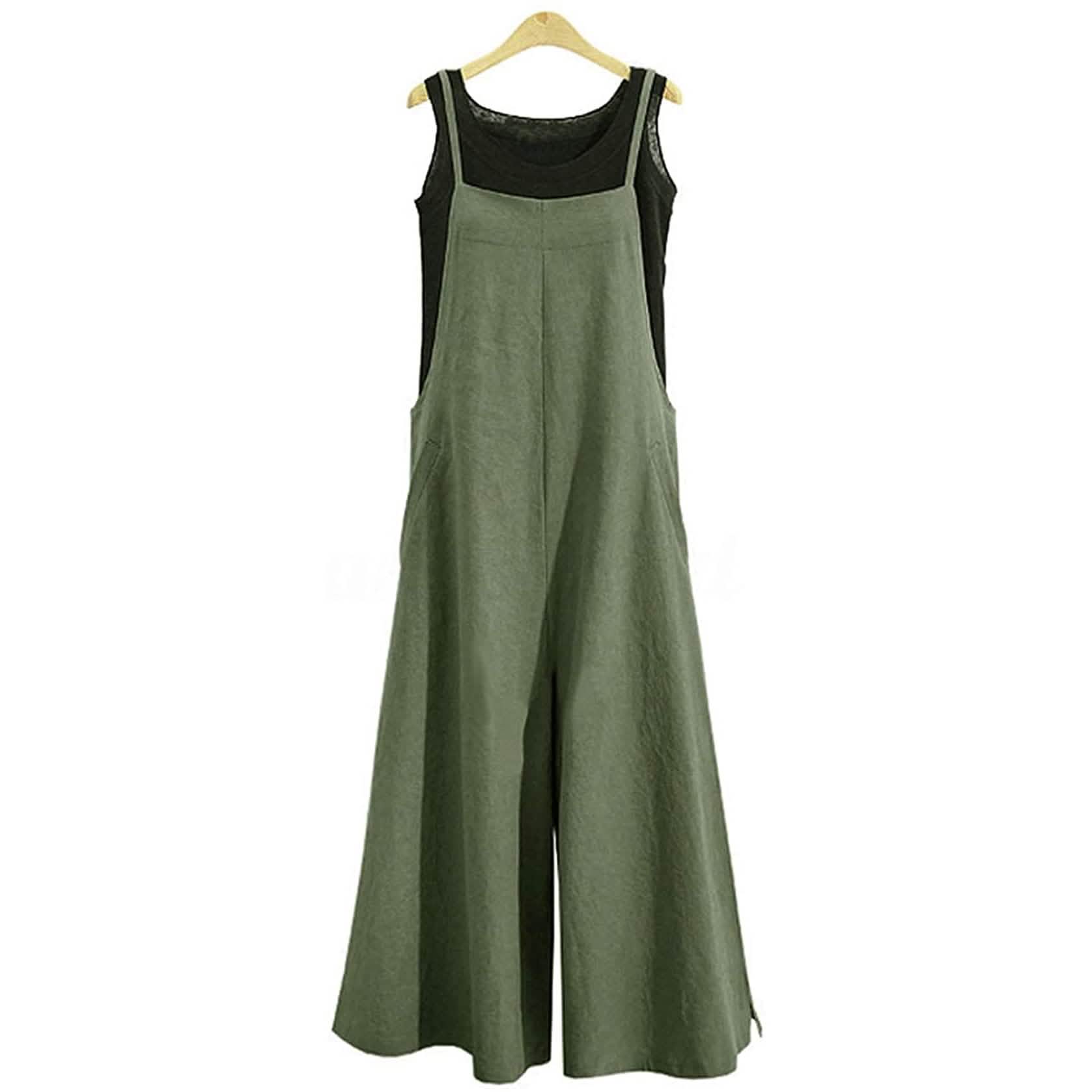 Women's Casual Loose Long Wide Leg Jumpsuits DailySale