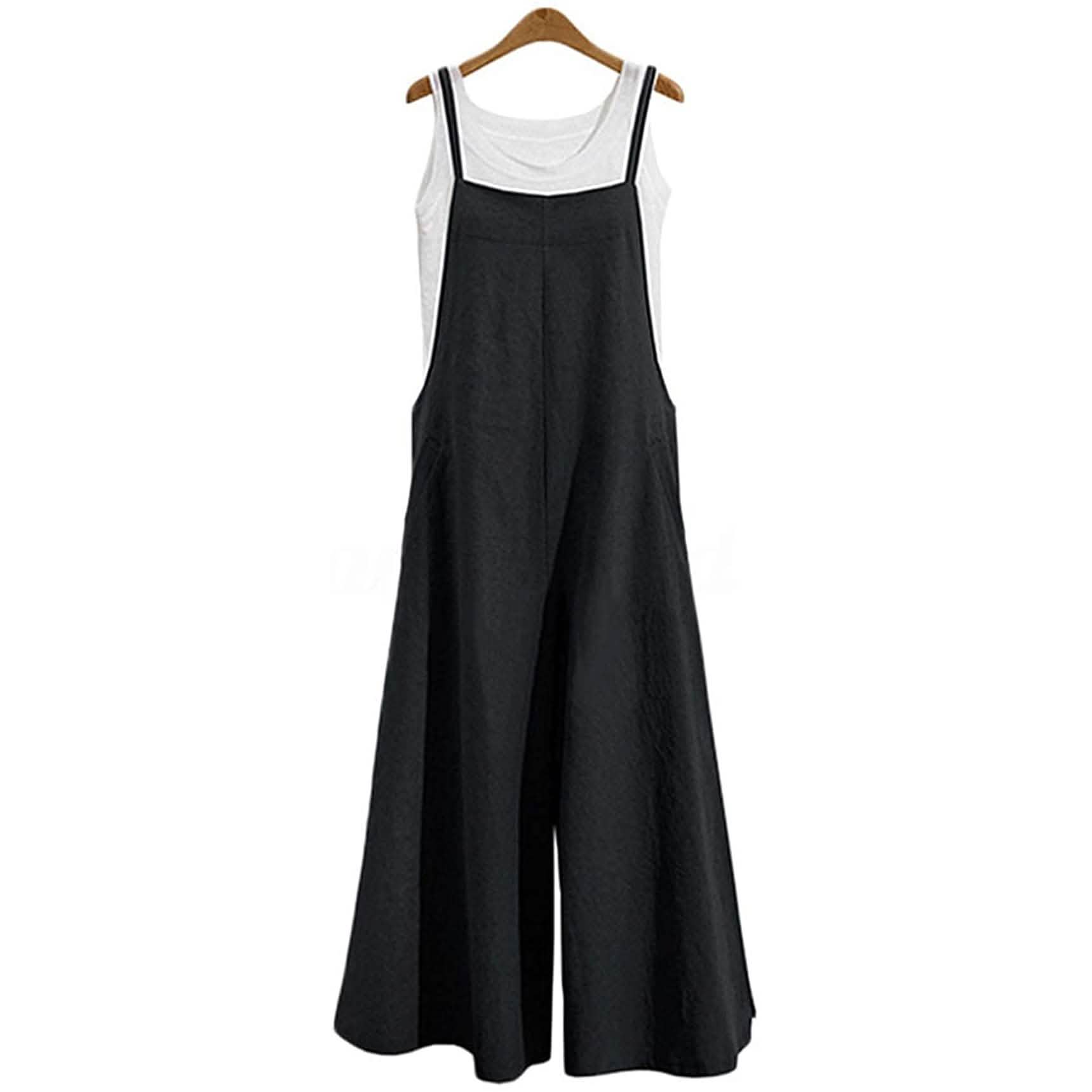 Women's Casual Loose Long Wide Leg Jumpsuits DailySale