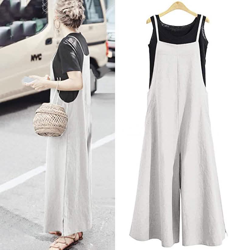 Women's Casual Loose Long Wide Leg Jumpsuits DailySale