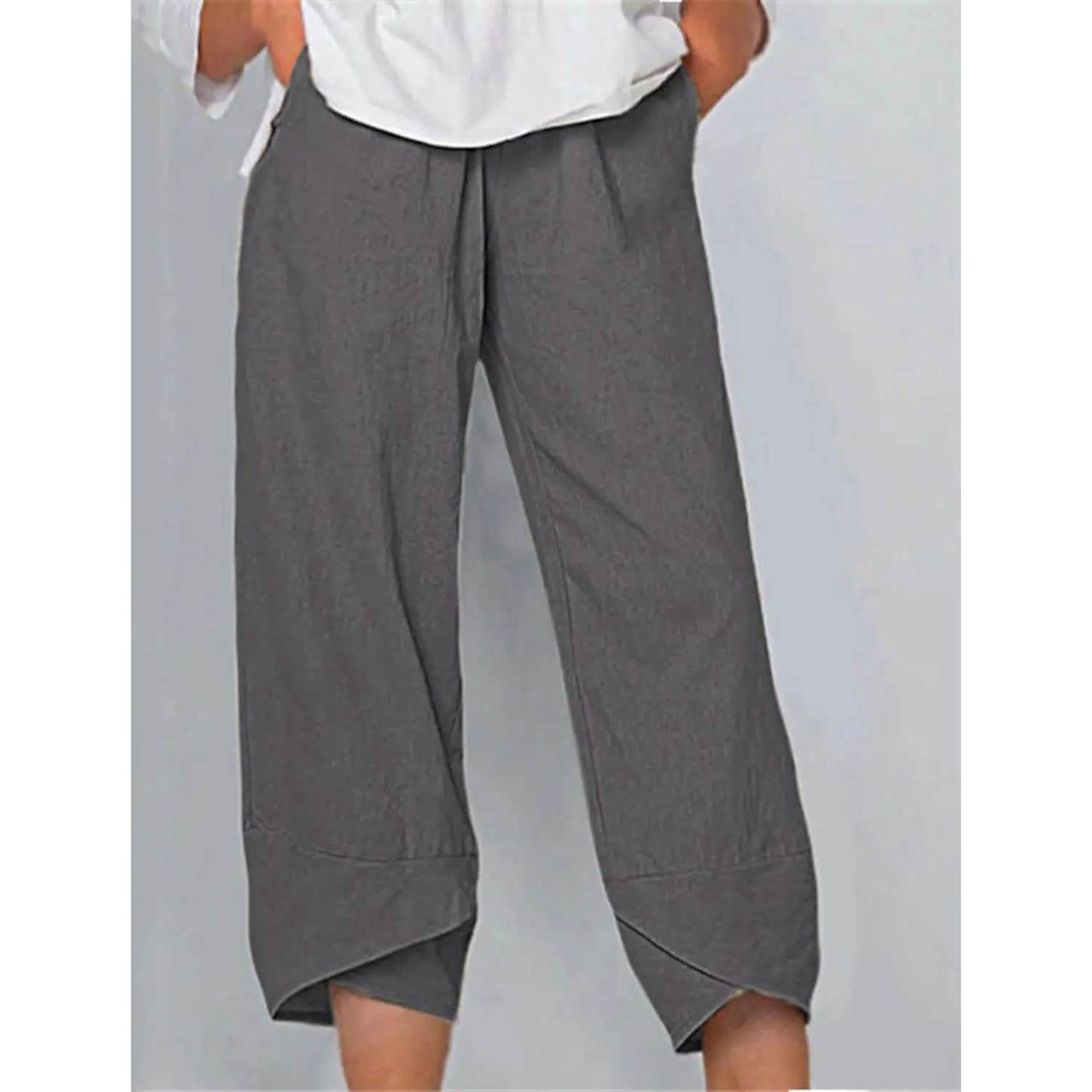 Women's Casual Plus Size Cotton Pants DailySale
