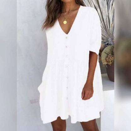 Women's Casual Ruched Loose Fit Dress DailySale