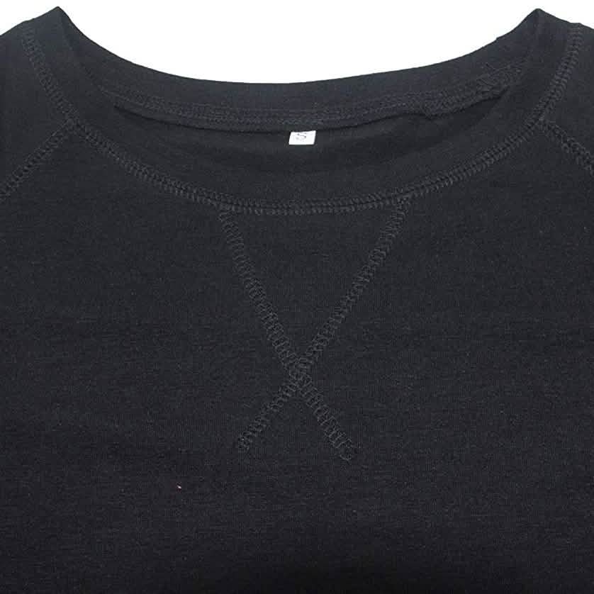 Womens Casual Tunic Tops Short Sleeve Crewneck Side Split Color Block T-Shirt DailySale
