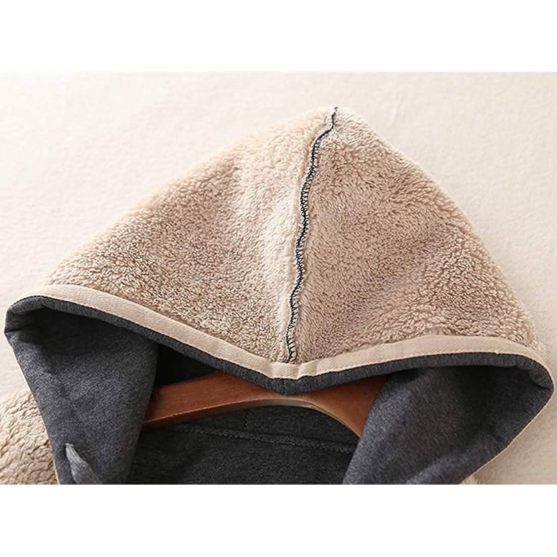 Women's Casual Winter Warm Sherpa Lined Zip Up Hooded Sweatshirt Jacket DailySale
