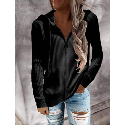 Women's Casual Zip Hoodied Jacket DailySale