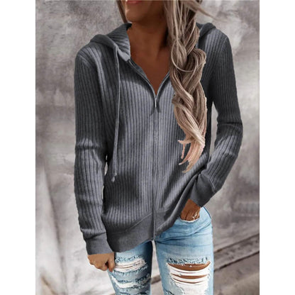 Women's Casual Zip Hoodied Jacket DailySale