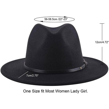 Womens Classic Wide Brim Floppy Panama Hat DailySale