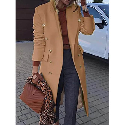 Women's Coat Regular Fit Warm Casual Jacket Long Sleeve Solid Color DailySale