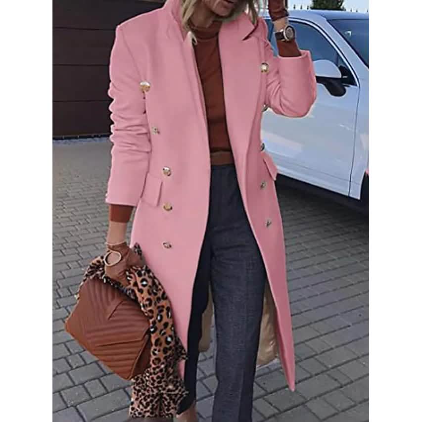 Women's Coat Regular Fit Warm Casual Jacket Long Sleeve Solid Color DailySale