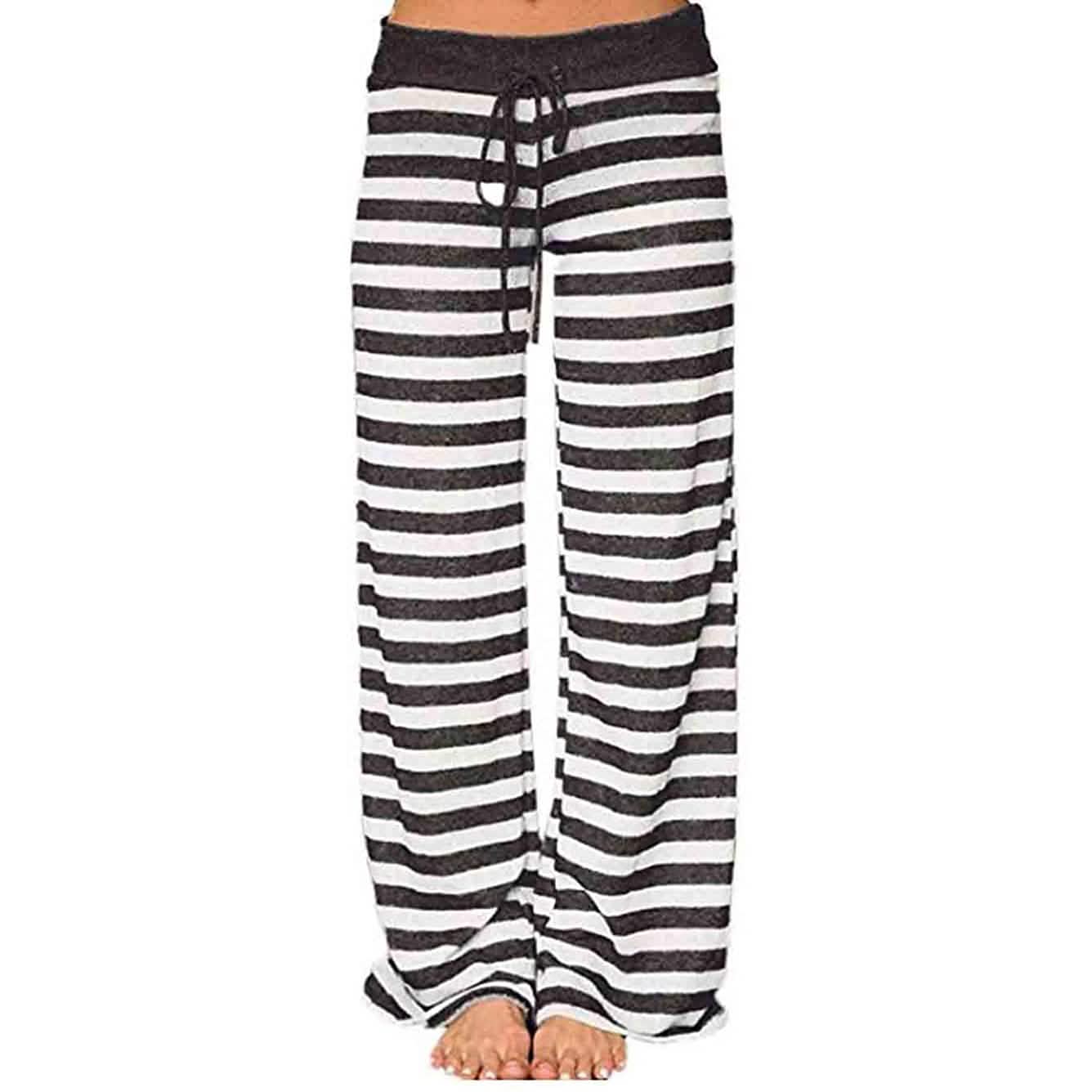Women's Comfy Stretch Drawstring Palazzo Wide Leg Lounge Pant DailySale