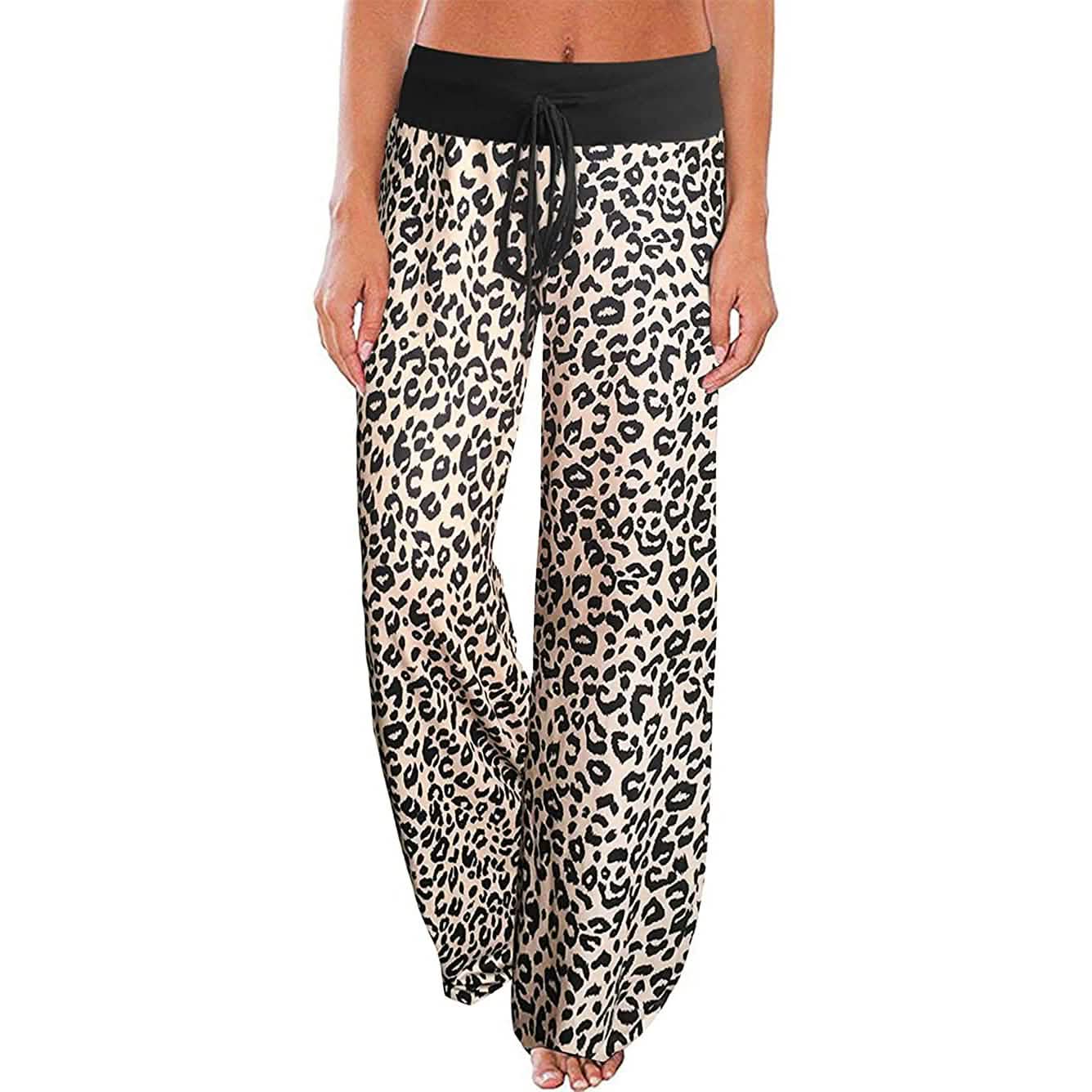 Women's Comfy Stretch Drawstring Palazzo Wide Leg Lounge Pant DailySale
