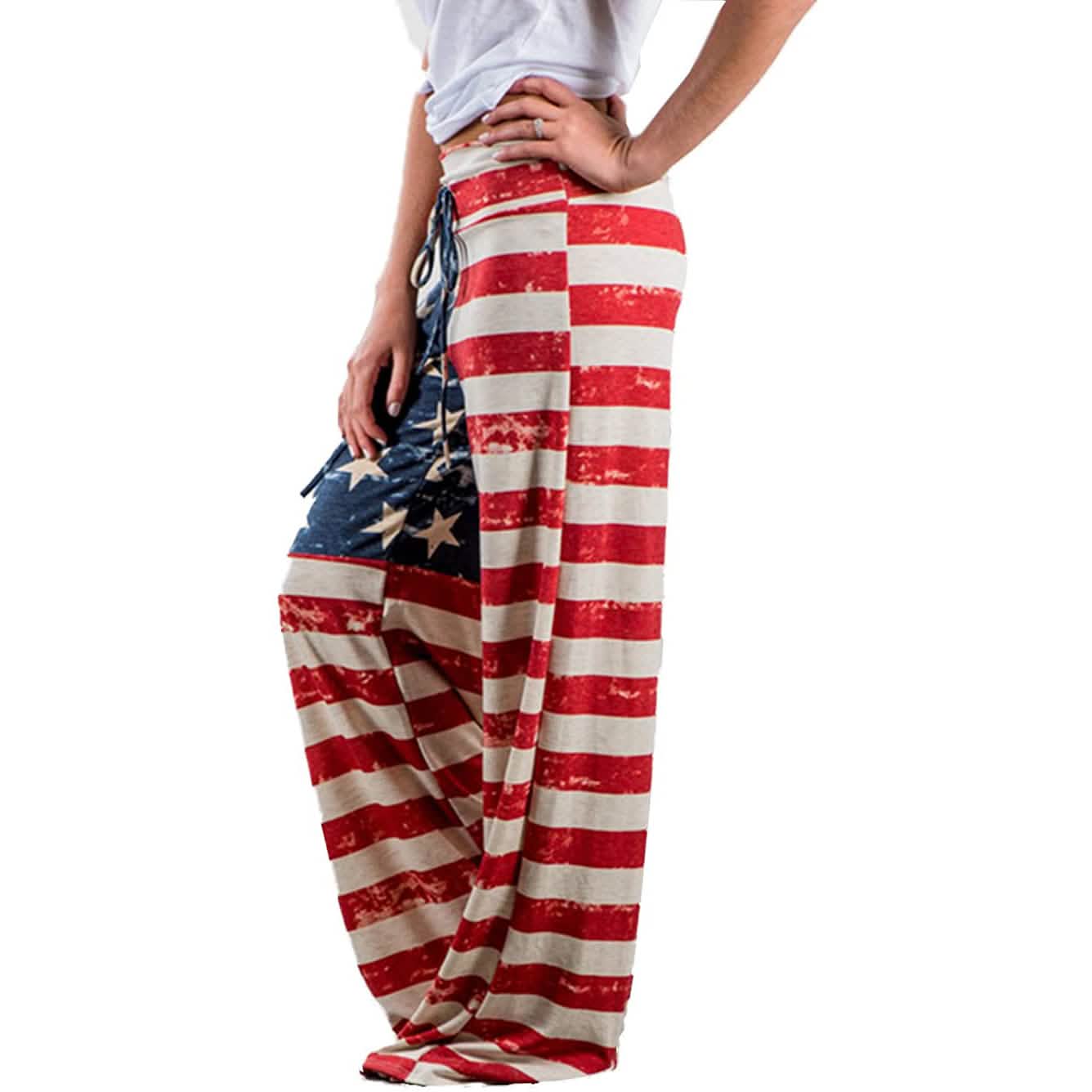 Women's Comfy Stretch Drawstring Palazzo Wide Leg Lounge Pant DailySale