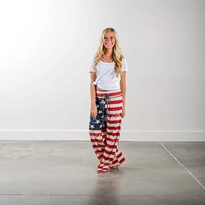 Women's Comfy Stretch Drawstring Palazzo Wide Leg Lounge Pant DailySale