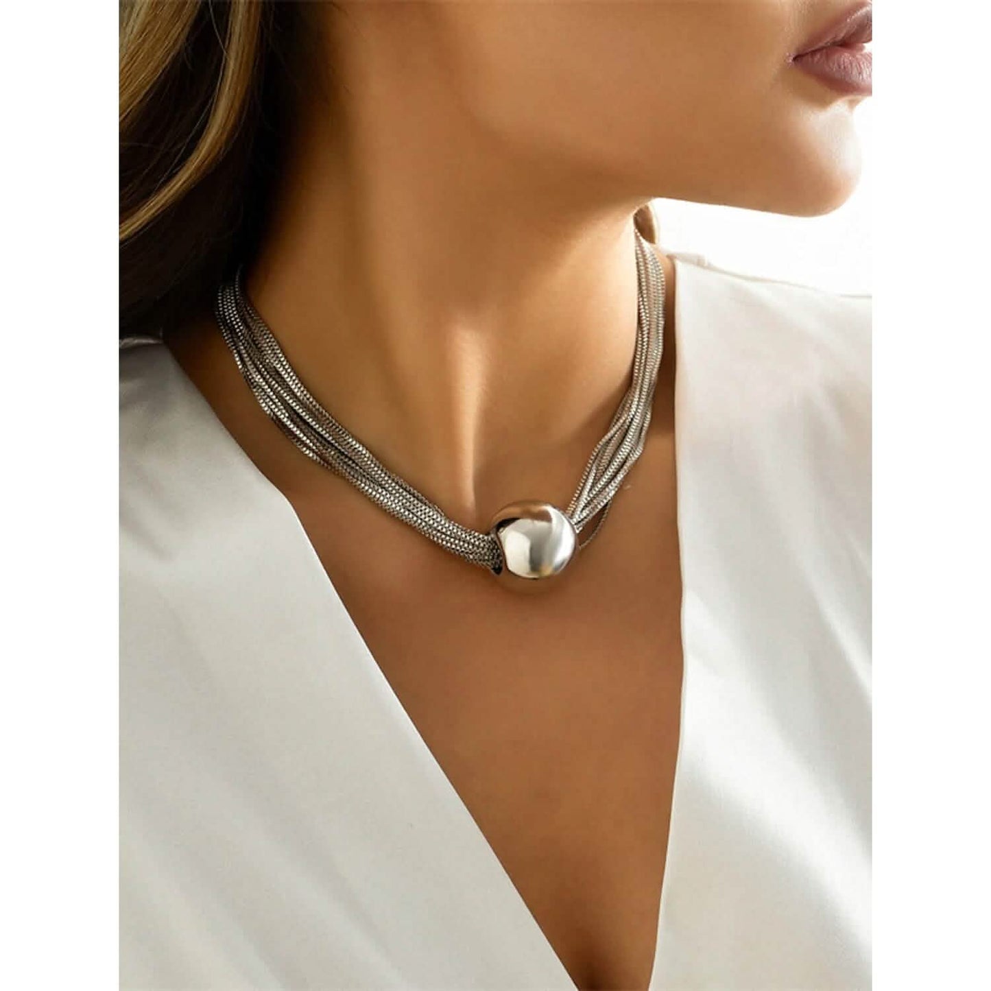 Women's Contemporary Street Geometry Necklace DailySale