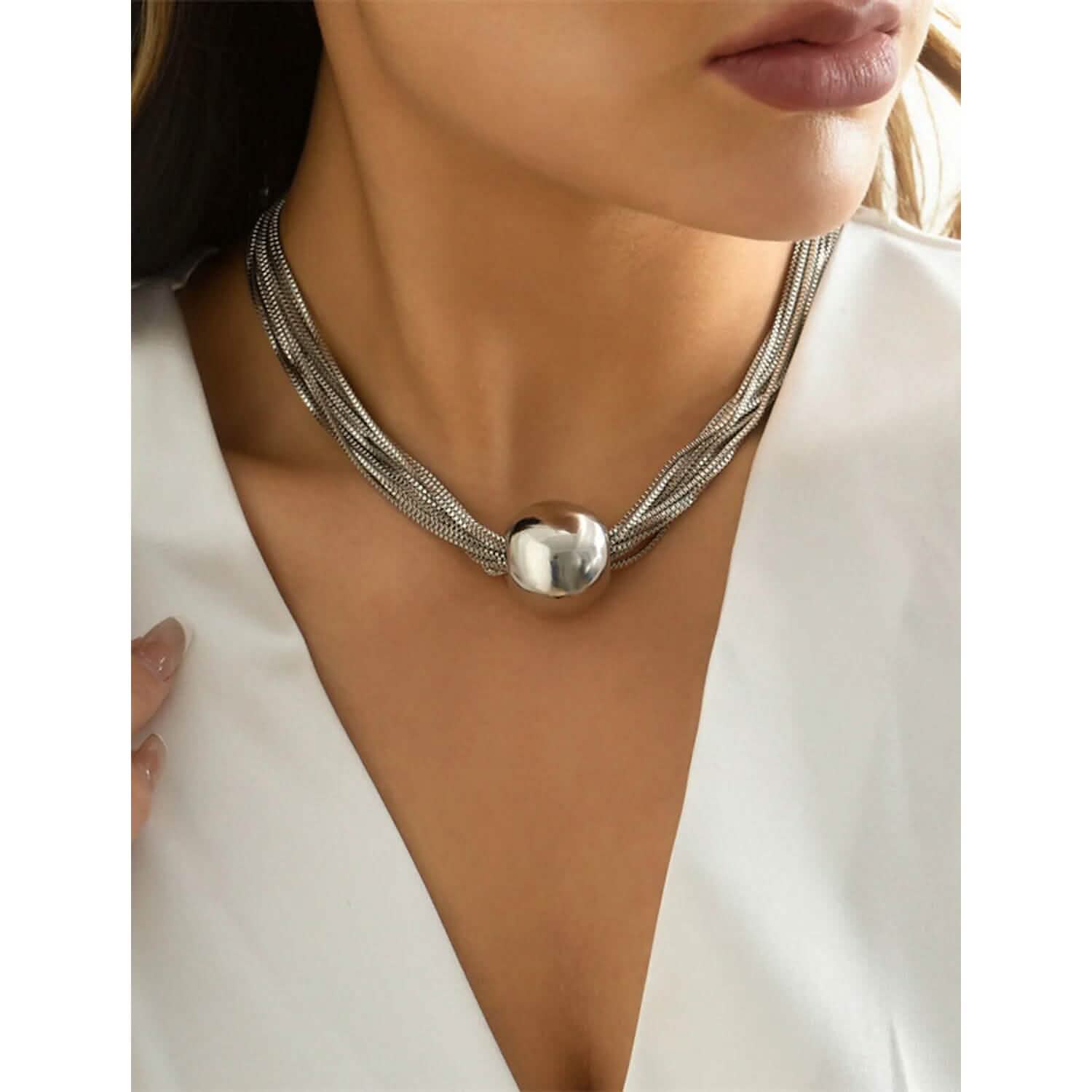 Women's Contemporary Street Geometry Necklace DailySale