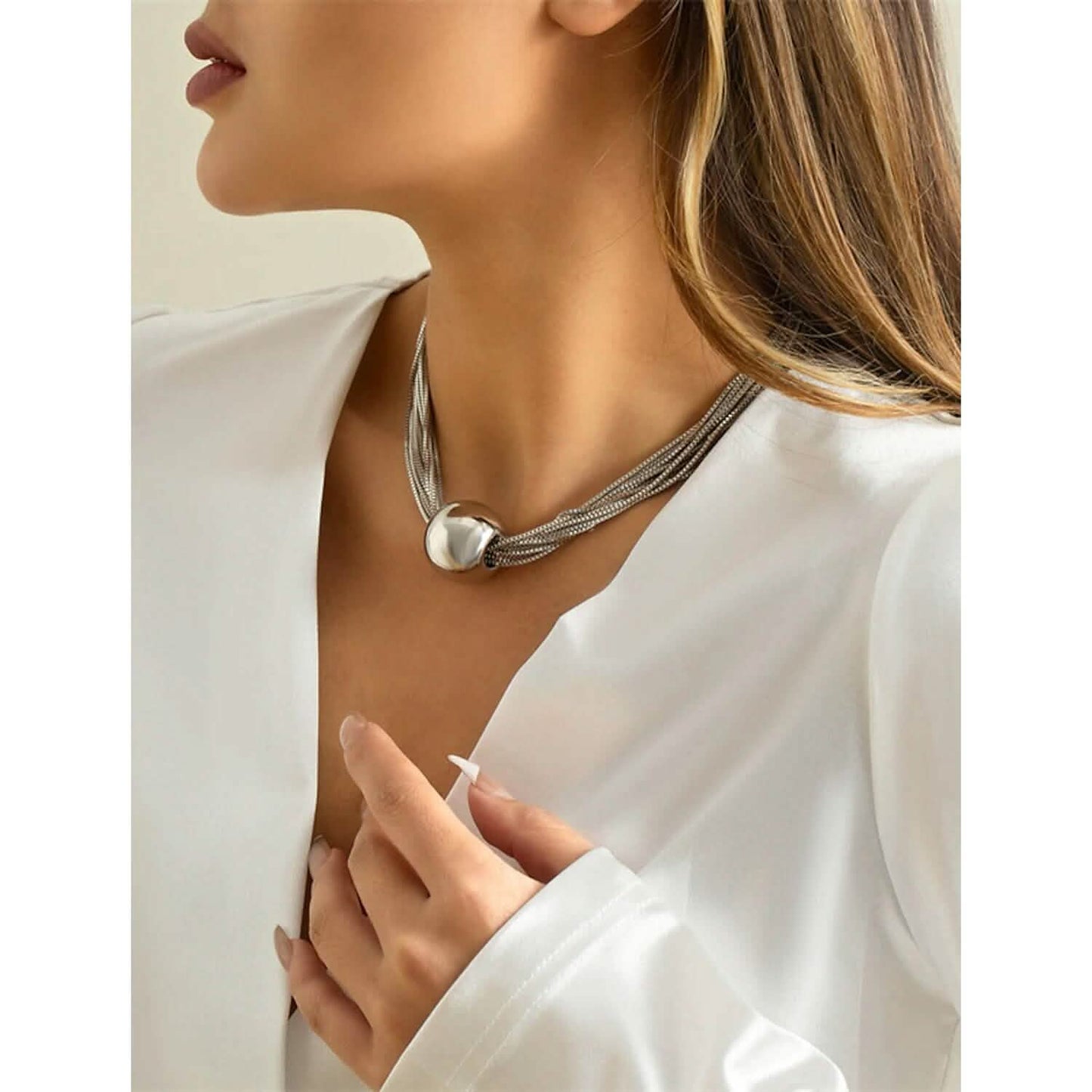Women's Contemporary Street Geometry Necklace DailySale