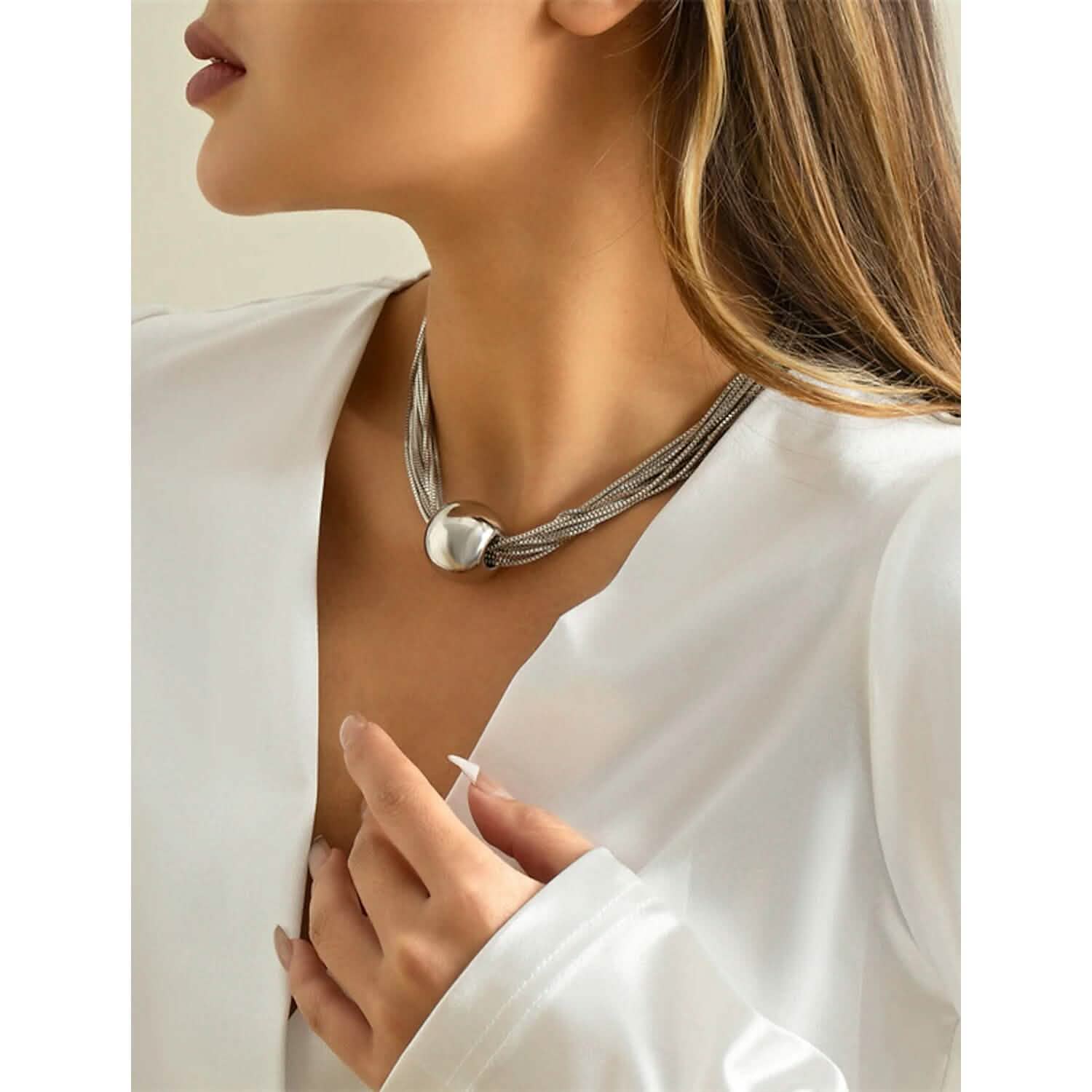 Women's Contemporary Street Geometry Necklace DailySale