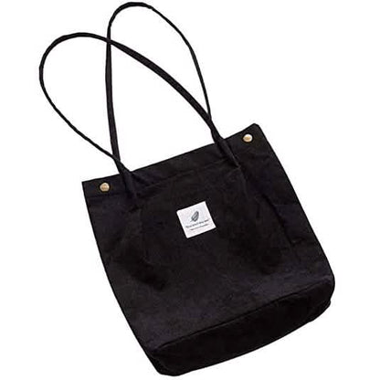 Women's Corduroy Shoulder Tote Bag DailySale