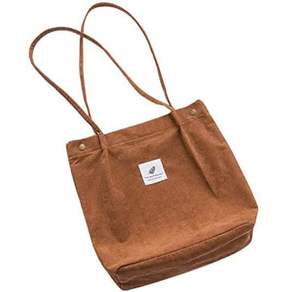 Women's Corduroy Shoulder Tote Bag DailySale