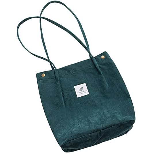 Women's Corduroy Shoulder Tote Bag DailySale