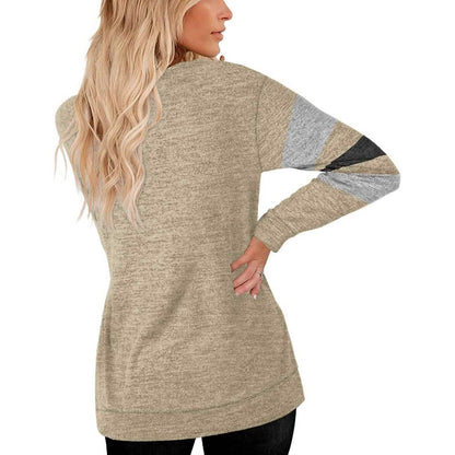 Women's Crewneck Sweatshirts Long Sleeve Sweaters Tunic Tops DailySale