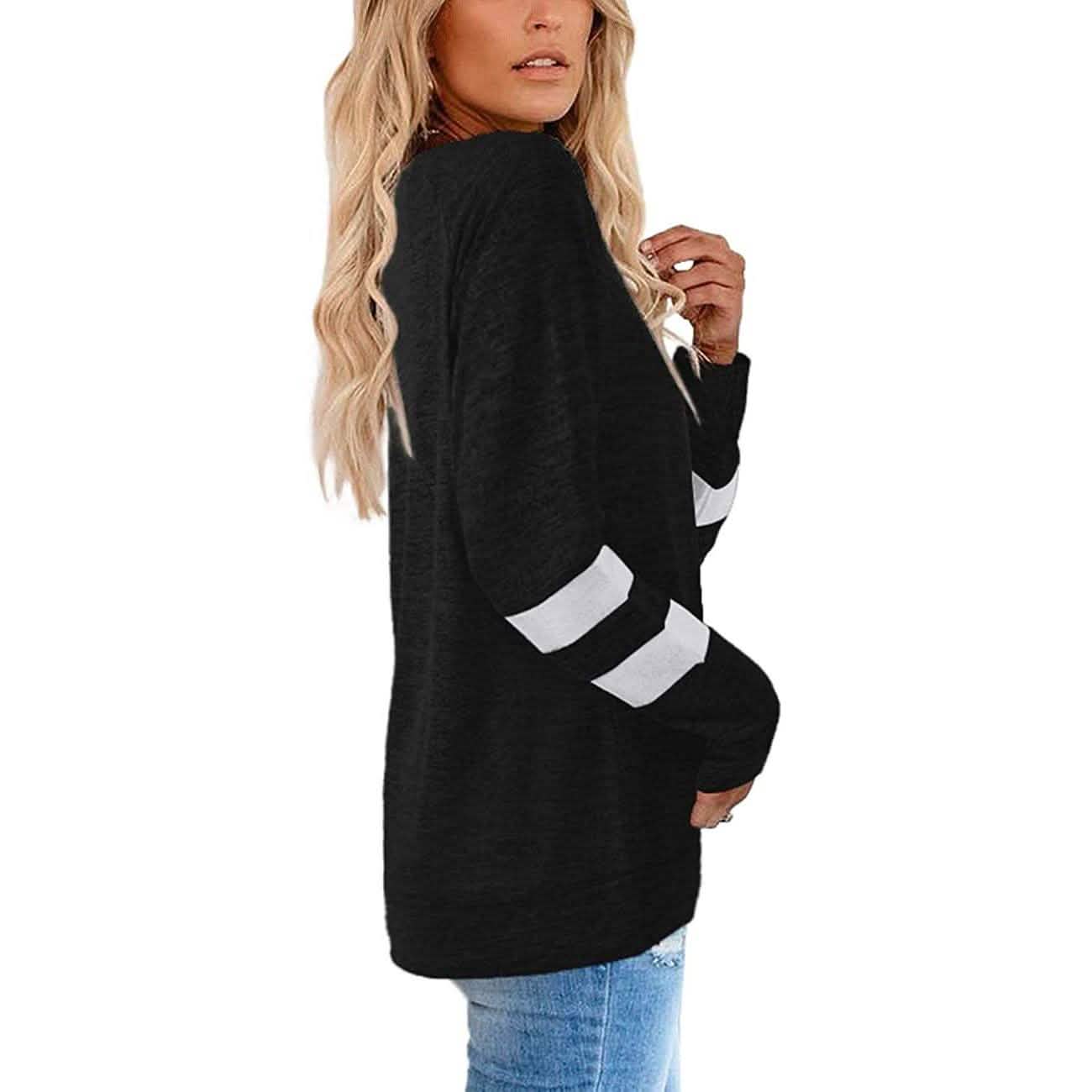Women's Crewneck Sweatshirts Long Sleeve Sweaters Tunic Tops DailySale