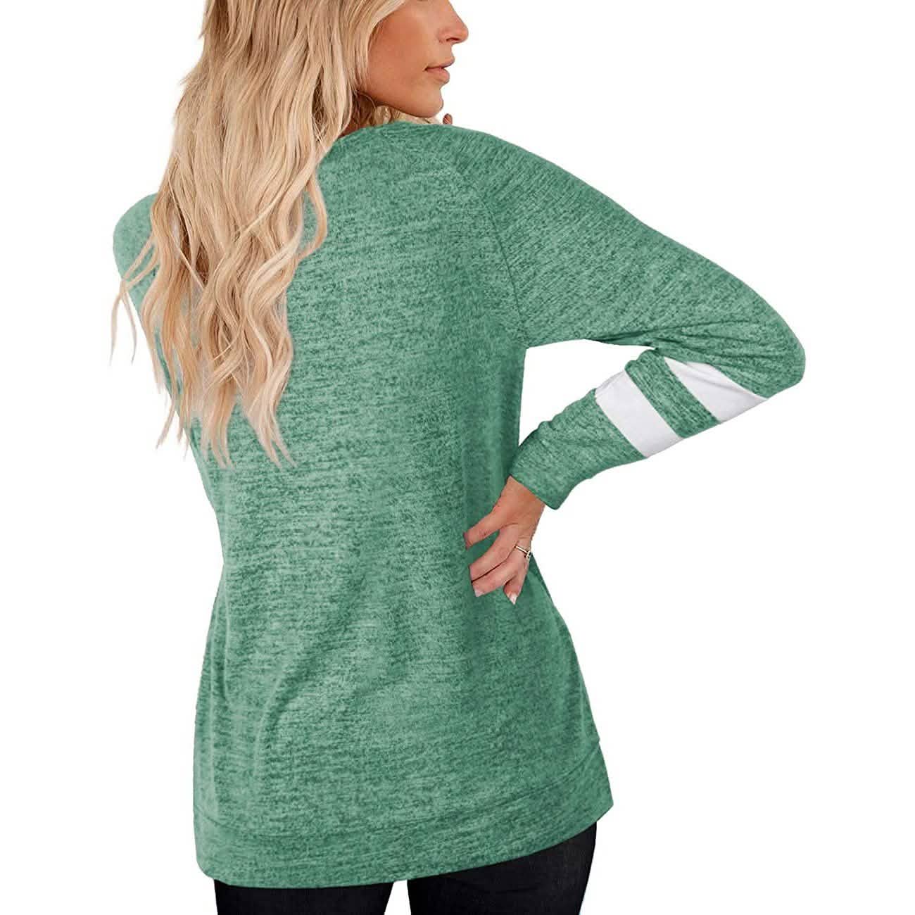 Women's Crewneck Sweatshirts Long Sleeve Sweaters Tunic Tops DailySale