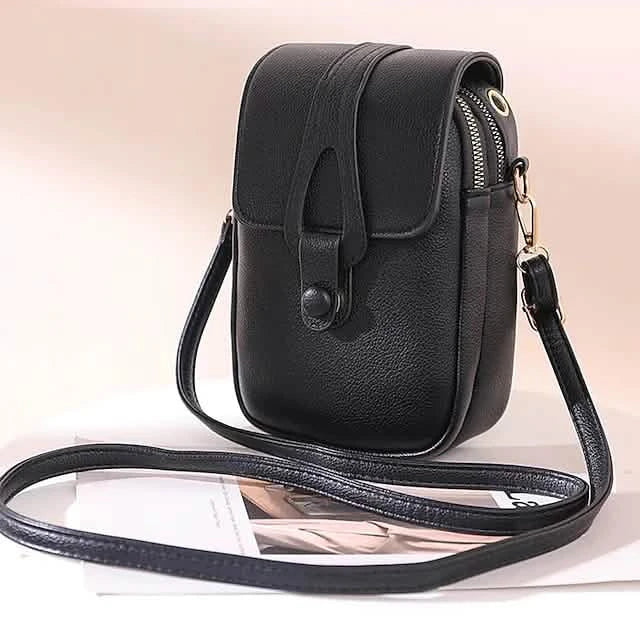 Women's Crossbody Leather Solid Color Plain Bag Wallet DailySale