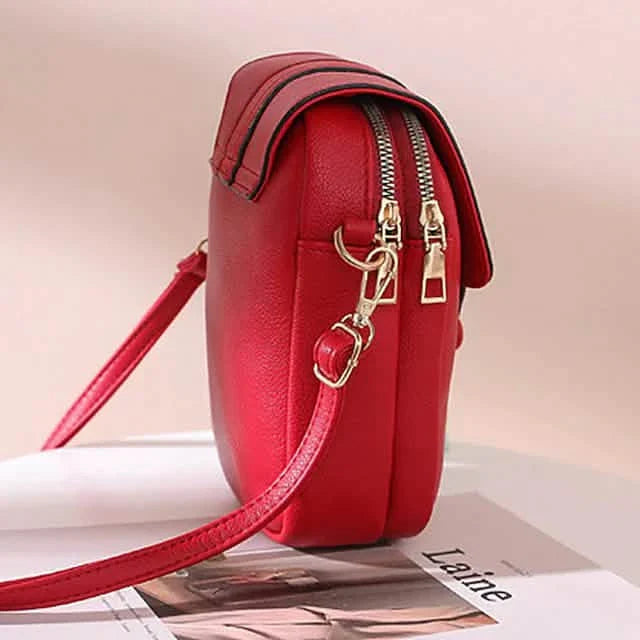 Women's Crossbody Leather Solid Color Plain Bag Wallet DailySale