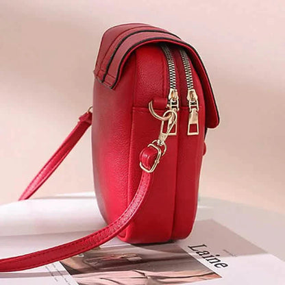 Women's Crossbody Leather Solid Color Plain Bag Wallet DailySale