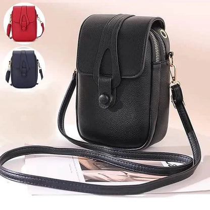 Women's Crossbody Leather Solid Color Plain Bag Wallet DailySale