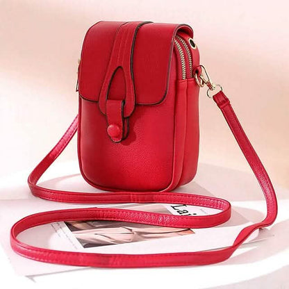Women's Crossbody Leather Solid Color Plain Bag Wallet DailySale