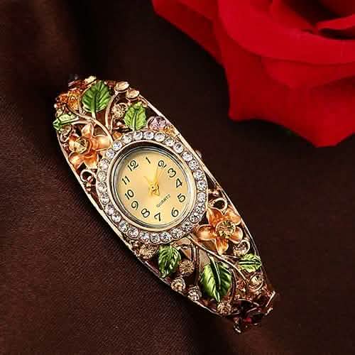 Women's Crystal Bracelet Wrist Watch DailySale