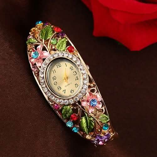Women's Crystal Bracelet Wrist Watch DailySale