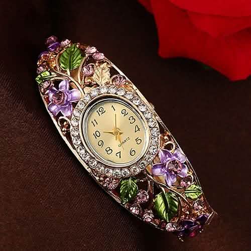 Women's Crystal Bracelet Wrist Watch DailySale