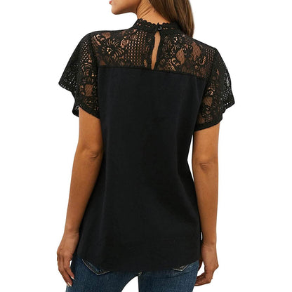 Women's Cute Lace Shirt Top T-Shirt DailySale
