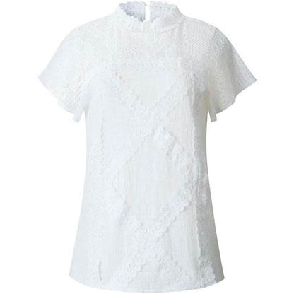 Women's Cute Lace Shirt Top T-Shirt DailySale