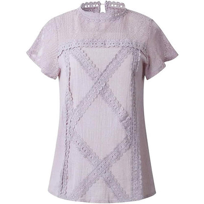 Women's Cute Lace Shirt Top T-Shirt DailySale