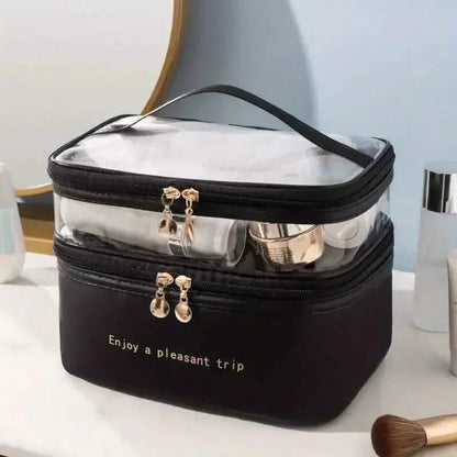 Women's Double Layer Makeup Bag DailySale