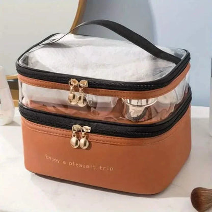 Women's Double Layer Makeup Bag DailySale