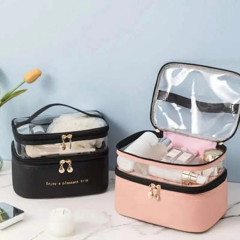 Women's Double Layer Makeup Bag DailySale
