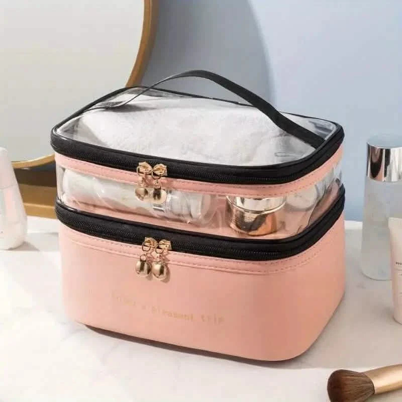 Women's Double Layer Makeup Bag DailySale