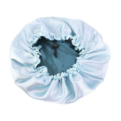 Women's Double Layer Reversible Silky Satin Headscarf Sleeping Bonnet Hat Headband DailySale