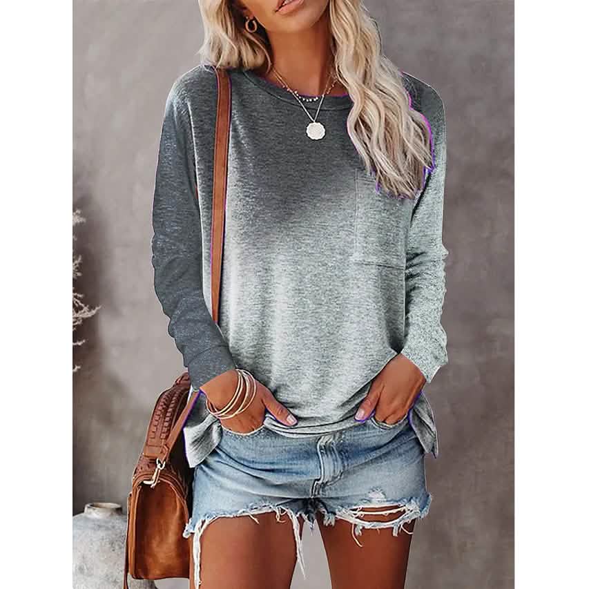 Women's Drawing T-Shirt Crew Neck Basic Top DailySale