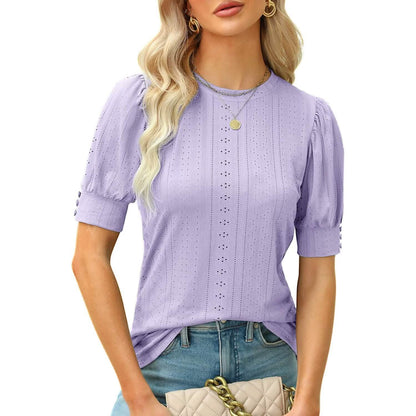 Women's Dressy Casual Puff Sleeve Tops DailySale