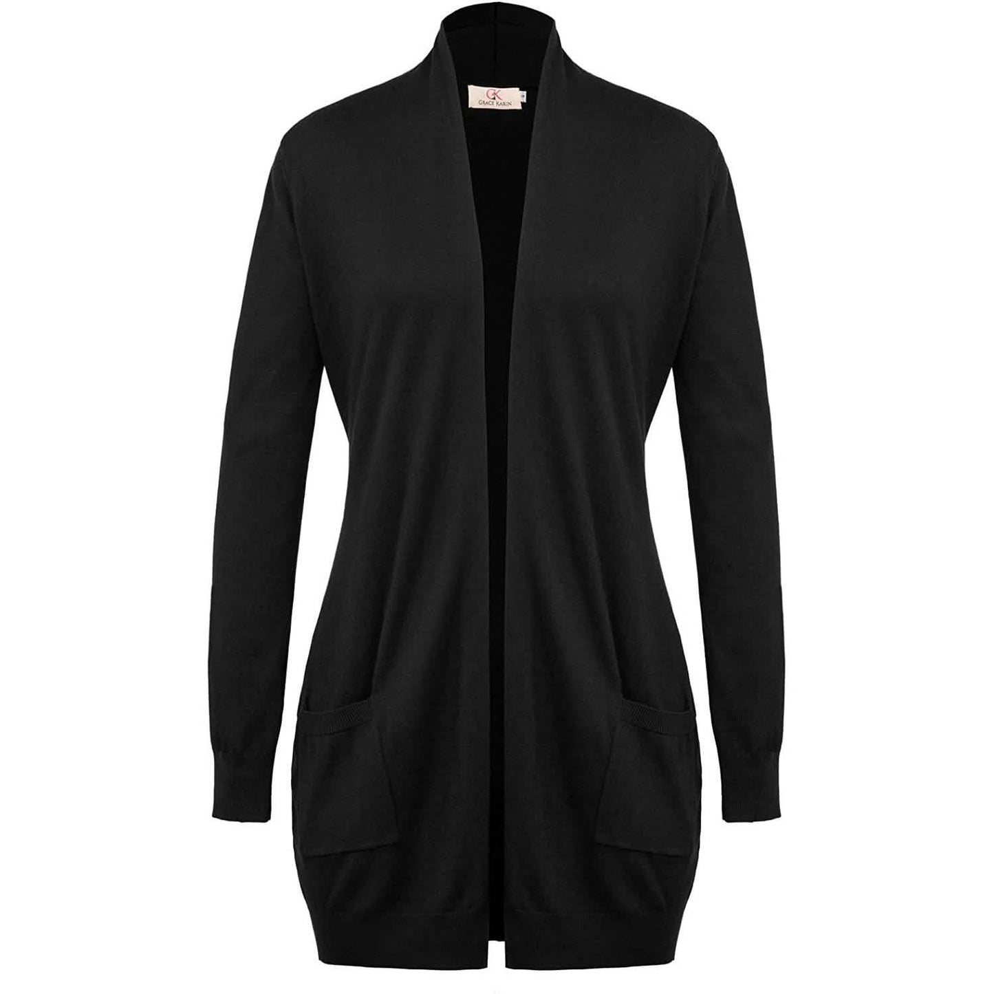 Women's Essential Solid Open Front Long Knited Cardigan Sweater DailySale