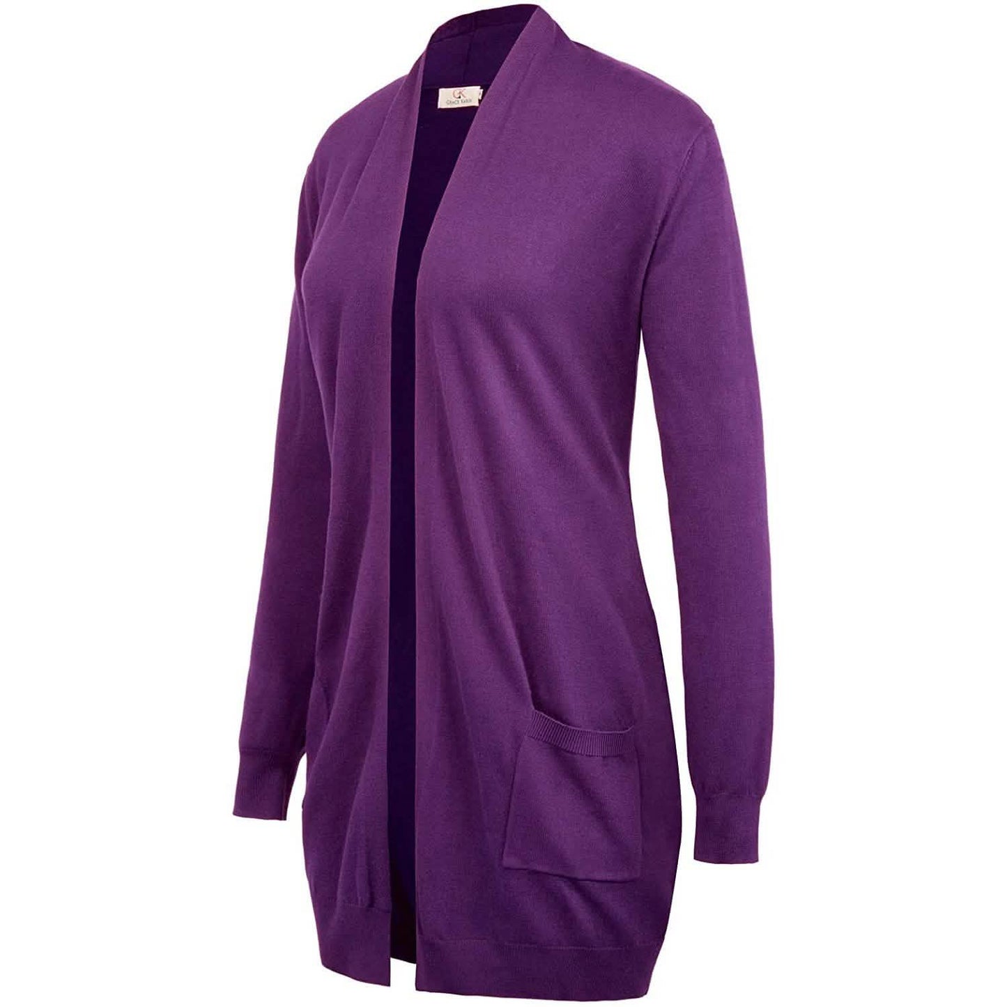 Women's Essential Solid Open Front Long Knited Cardigan Sweater DailySale
