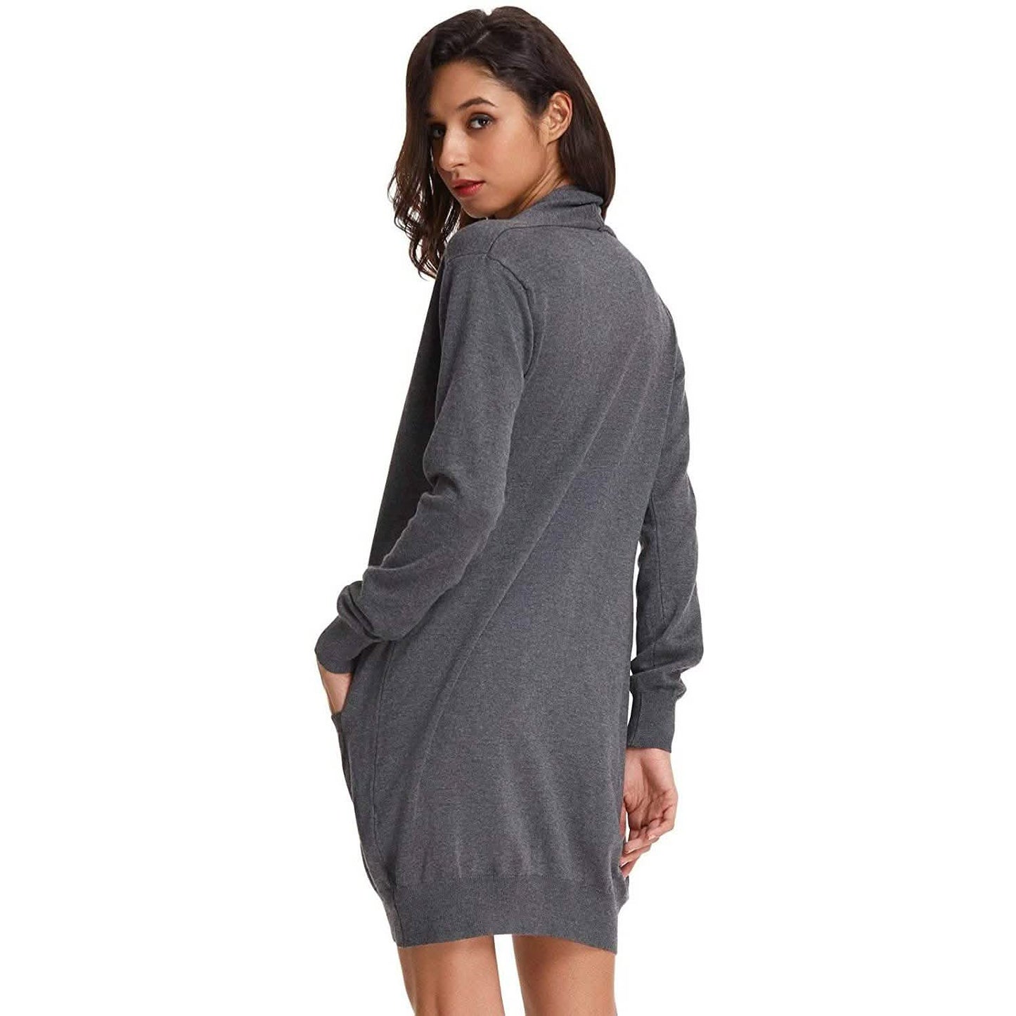 Women's Essential Solid Open Front Long Knited Cardigan Sweater DailySale
