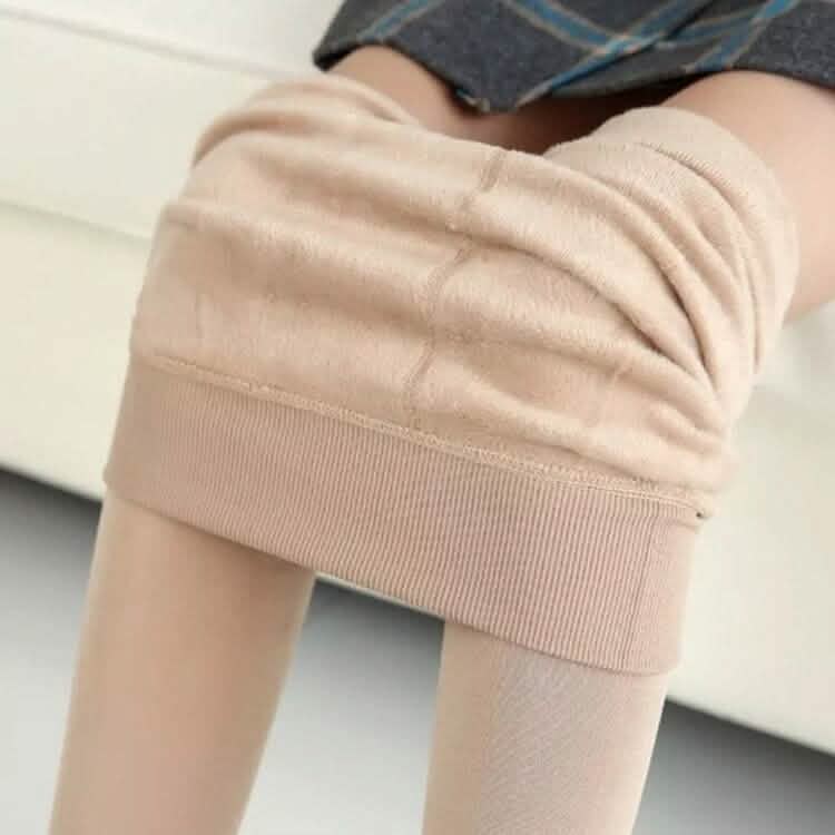 Women's Extra 220g Fleece Leggings High Waist Stretchy Warm Leggings (One Size) DailySale